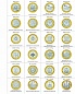 Альбом для памятных десятирублевых монет 225х270 мм с 4-х кольцевым механизмом